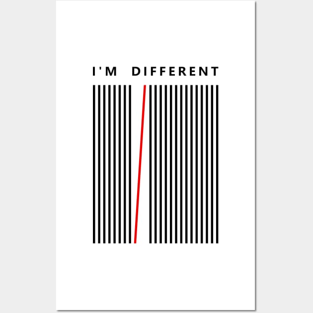 I'm different Wall Art by D3monic